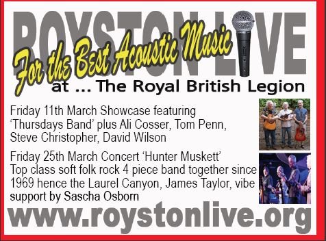 Royston Live! For the Best Acoustic Music... at The Royal British Legion @ The Royal British Legion | England | United Kingdom