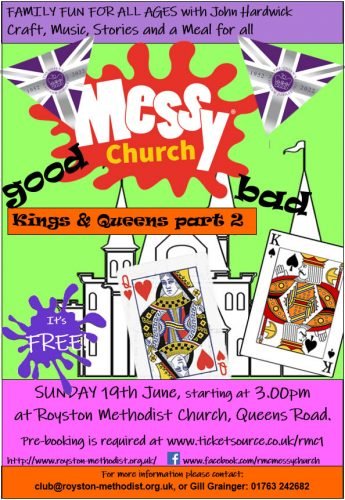 Messy Church for June - Kings & Queens @ Royston Methodist Church | England | United Kingdom