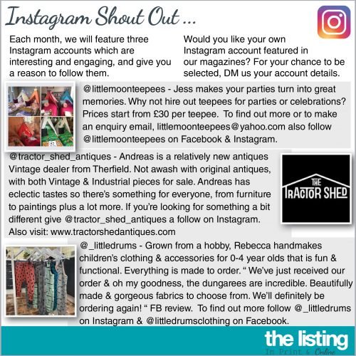 Instagram Shout Out…