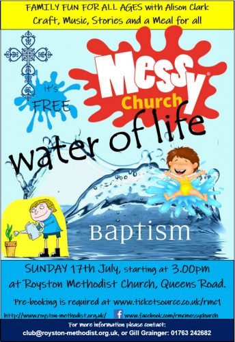 Messy Church for July - Water of Life @ Royston Methodist Church | England | United Kingdom